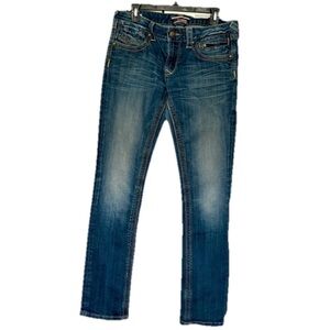 Re Rock by Express Women's Blue Skinny Denim Jeans Size 10R